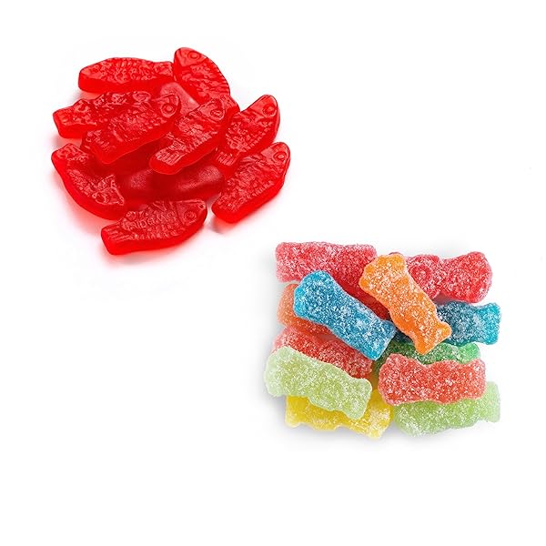 SOUR PATCH KIDS AND SWEDISH FISH MINI HOLIDAY CANDY VARIETY PACK, 22 SNACK PACKS