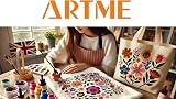 Artme Fabric Paint Set 10 Colours 20ml - Wash-Safe for DIY Projects view 9