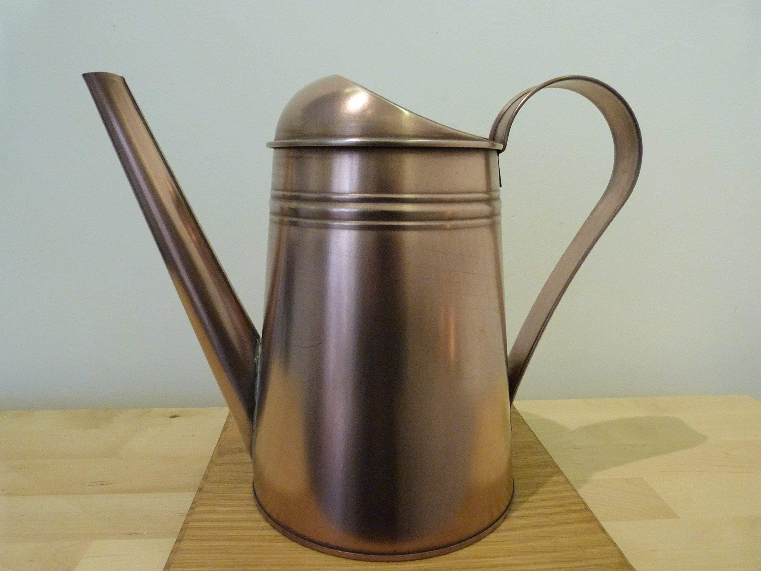 Copper plated metal watering can