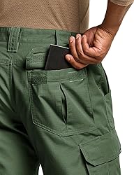 CQR Men's Tactical Pants, Water Resistant Ripstop