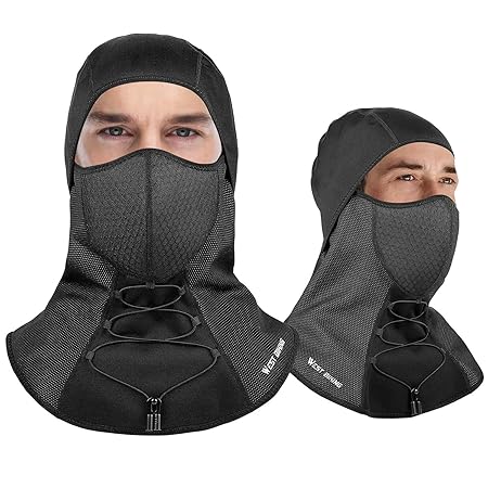 Fahrrad Sturmhaube, Winter Gesichtsmaske, Sturmmaske Multifunktionale Motorrad,Skimaske Nackenwärmer, Lycra Fleece, Winddicht