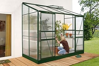 Vitavia Anlehngewächshaus Ida 3300 HKP 4 mm 3,30 m², dunkelgrün