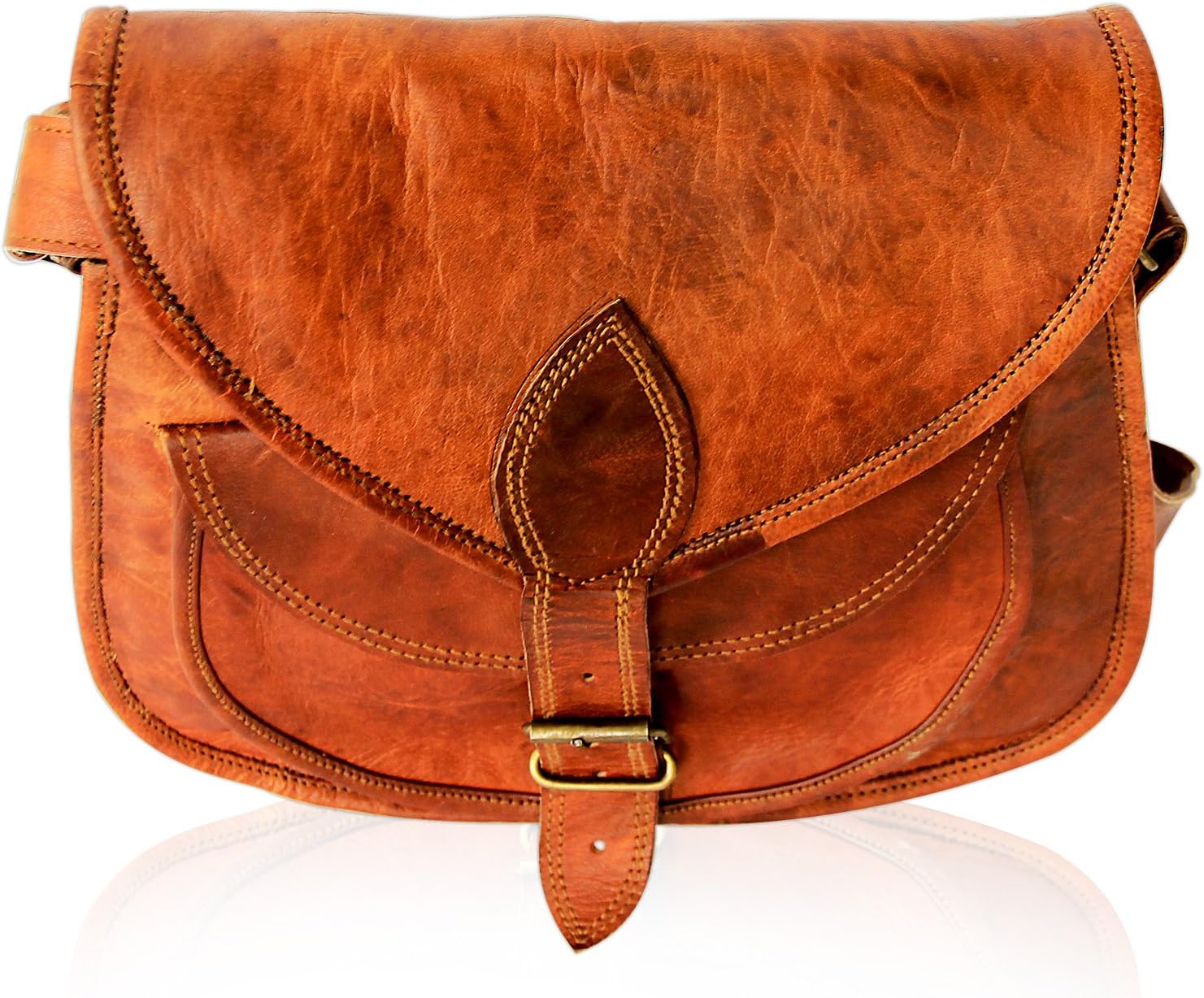 Leather Women Satchel Handbagsr Women's Crossbody Shoulder Messenger Handbag By Pulpypapaya