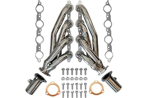 Shorty Headers for LS Swaps – 304 Stainless Steel Exhaust Headers with Upgraded Gaskets – Fits 4.8L, 5.3L, 5.7L, 6.0L, 6.2L G