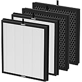 AP303 AP304 Replacement Filters, Compatible with DAYETTE ＆ FRESHDEW Air Puri-fier AP303/AP304, 3-in-1 Filtration System Replacement Filters,4 Pack