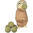 Hog Wild Sloth Ball Popper Toy - Includes 4 Soft Foam Balls - Squeeze to Pop Air Powered Balls Up to 20 Feet - Launcher Safe for Indoor/Outdoor Play - Party Favor Gift for Kids, Girls, Boys Ages 5+