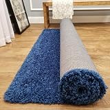 Prime Plus Extra Thick Navy Blue Shaggy Rug 80 x 150cm view 3