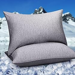 HOMFINE Cooling Pillowcases King Size - Double Side