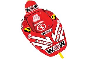 Wow World of Watersports Coupe Cockpit Towable Tube, Front and Back Tow Points
