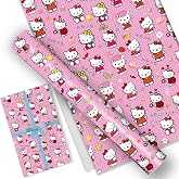 EYQQM Pack of 5 Kraft Gift Wrapping Paper, 20 x 30 Inch for Gifts | EYQQM Pack of 5 Gift Wrapping Paper Kraft Paper, 20 x 30 Inch for Kids Birthday, Party, Holiday, Gift Wrapping (Pink Dots)