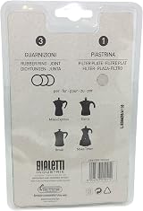 Bialetti Moka Seal and Aluminum Filter 72mm for 6 Cup Coffee Makers view 4