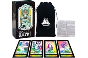 IXIGER Tarot Cards with Guide Book and Gift Bag - Classic 78 Card Deck for Beginners and Experts