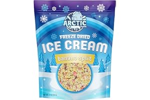 Arctic Farms Freeze Dried Ice Cream that Does Not Melt (Mini Bits) (Banana Split, 1.9oz)
