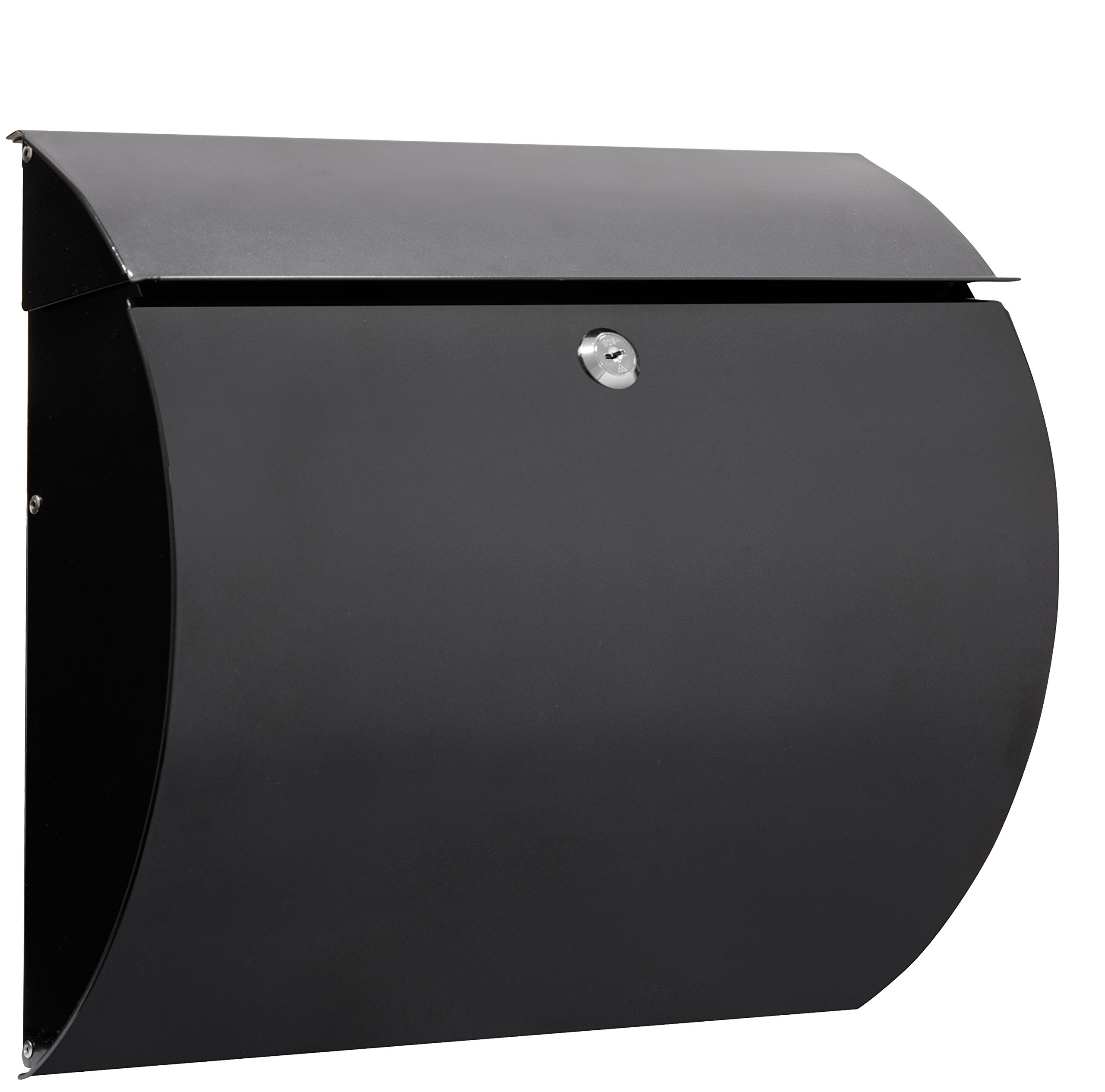 Arregui Aura Exterior Letter Box - Black