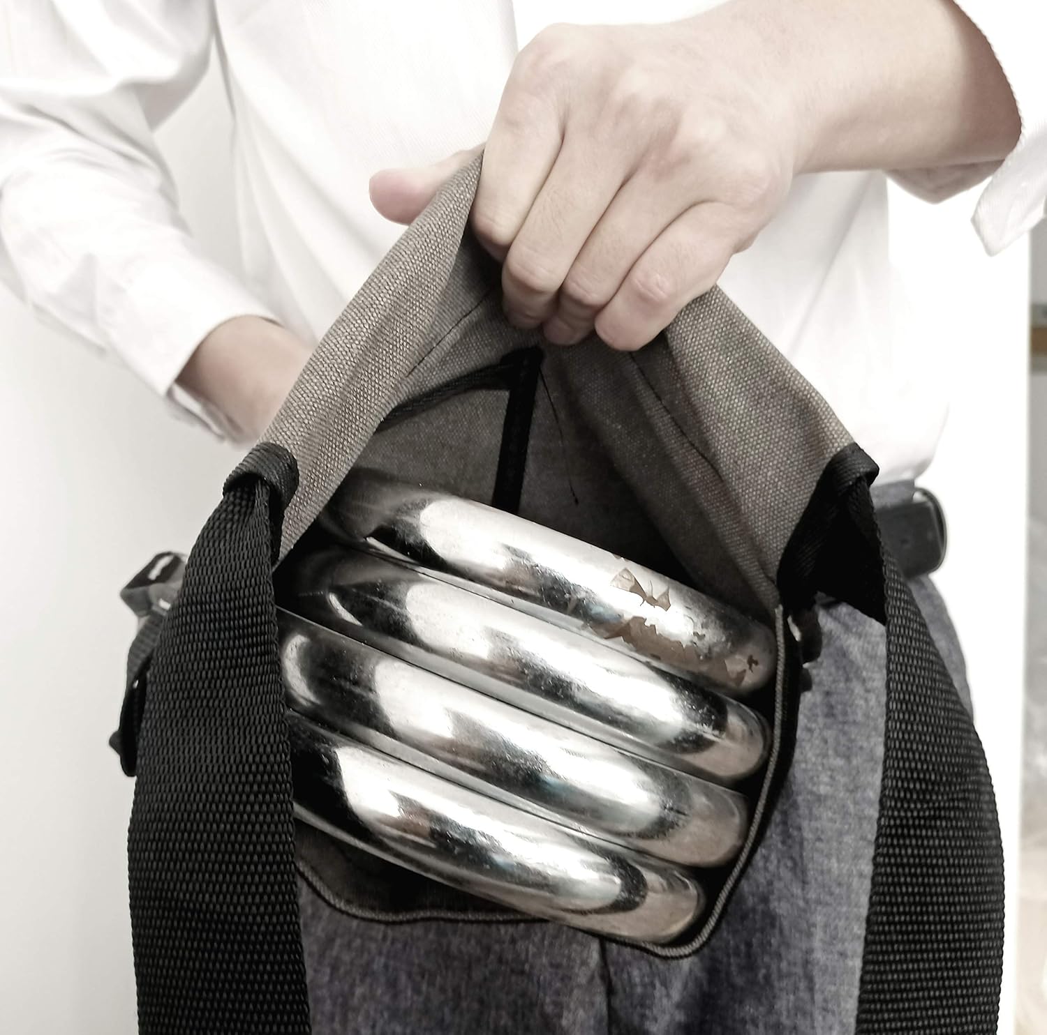 VIDAR TOOLS 6-Pocket Single Side Tool Belt Pouch/Utility Belt/Tool Apron for Carpenter and Gardener.Durable Canvas Constructionfortable Adjustable Belt.Light Weight.Grey. - - 