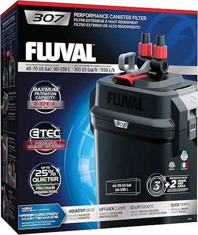 Fluval 307 External Filter 1 kg Powerful Quiet Pump Energy Efficient