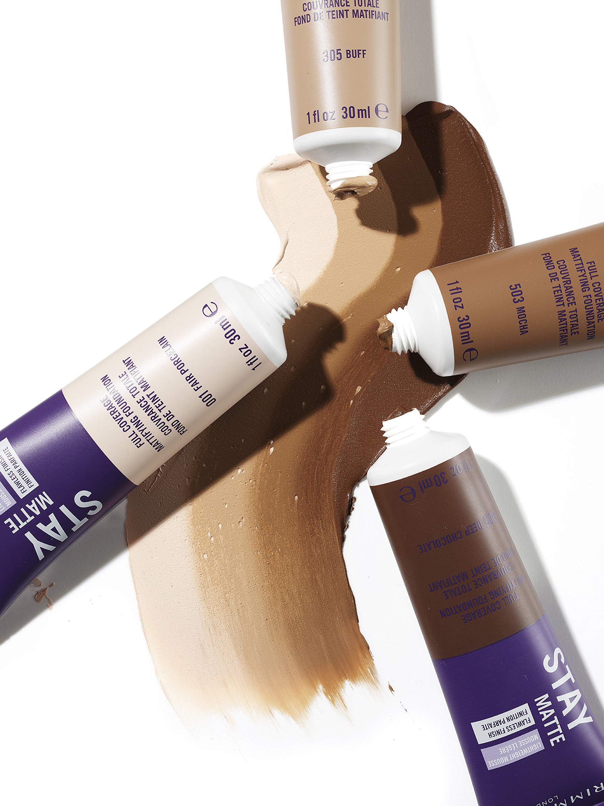 Rimmel London Stay Matte Liquid Mousse - 504 Deep Mocha - Foundation, Lightweight, Shine Control, Oil-Free, 1oz