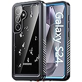 Oterkin for Samsung Galaxy S24 Waterproof Case, Full Body Protective Rugged Phone Case for Samsung S24 with Built-in HD Screen & Lens Protector, 12FT Military Grade Protection (Blue)