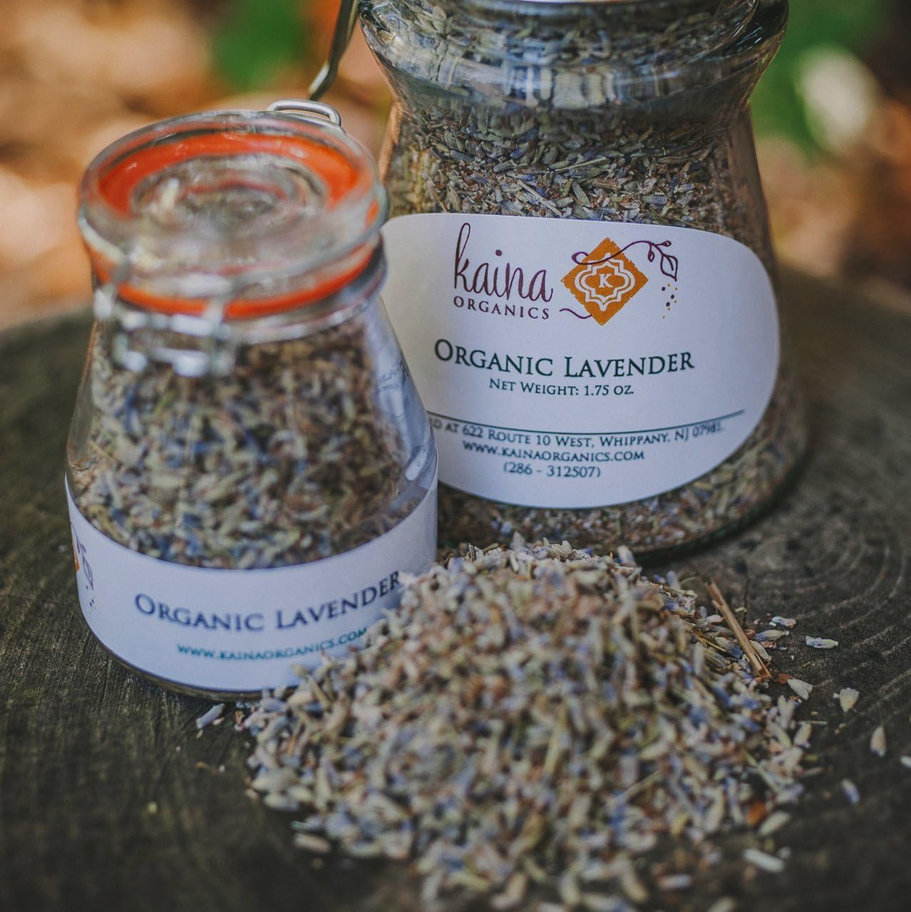 Organic Lavender - 1.75 oz Large Glass Jar