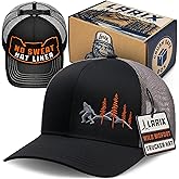 LARIX Trucker Hat Men - Snapback Cap with Breatheable Mesh Back, Hats for men, Mens Hat, Mens Trucker Hats