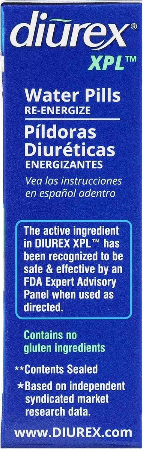 Diurex XPL Re-energizing Water Pills - Relieve Bloating & Fatigue - 22 Count: Health & Personal Care