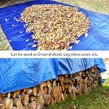 ANSIO Tarpaulin 3m x 4m Water-Resistant Blue Groundsheet view 6