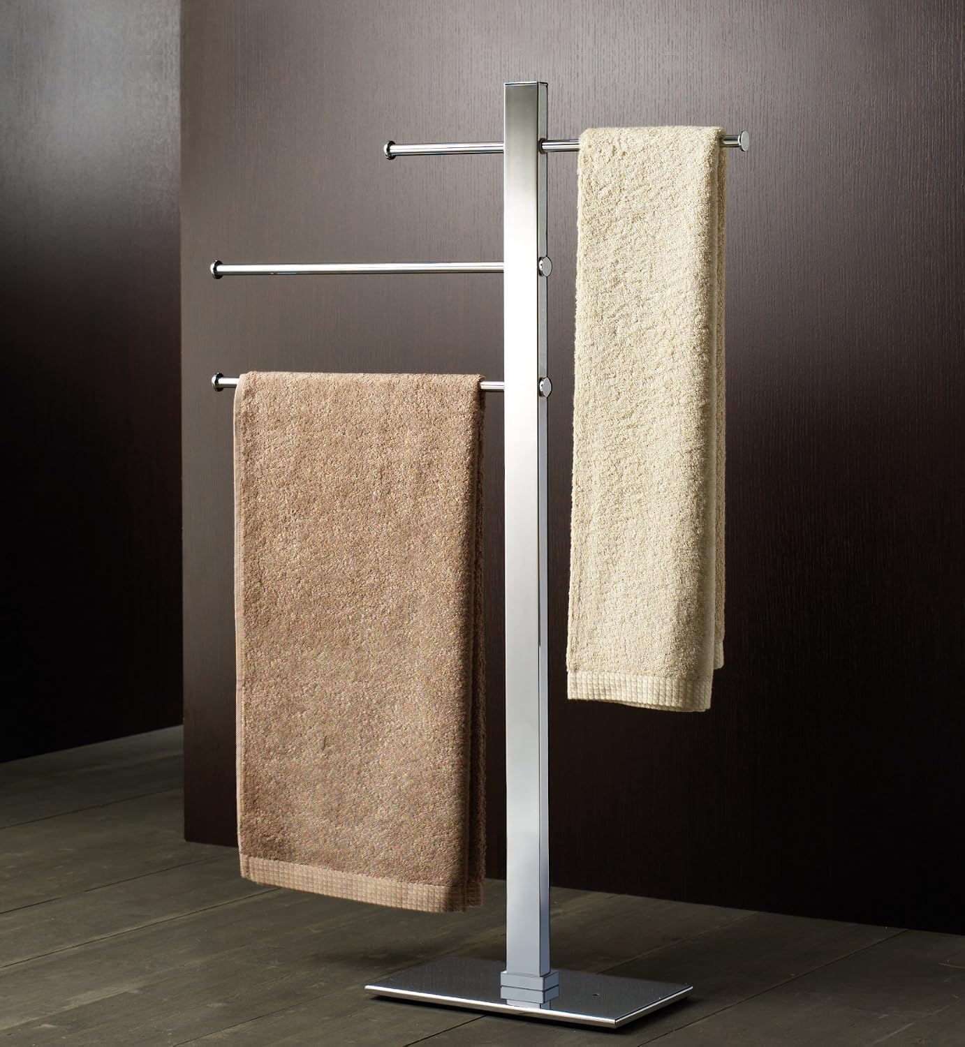 Bridge Freestanding Towel Rack, Chrome - Image 4