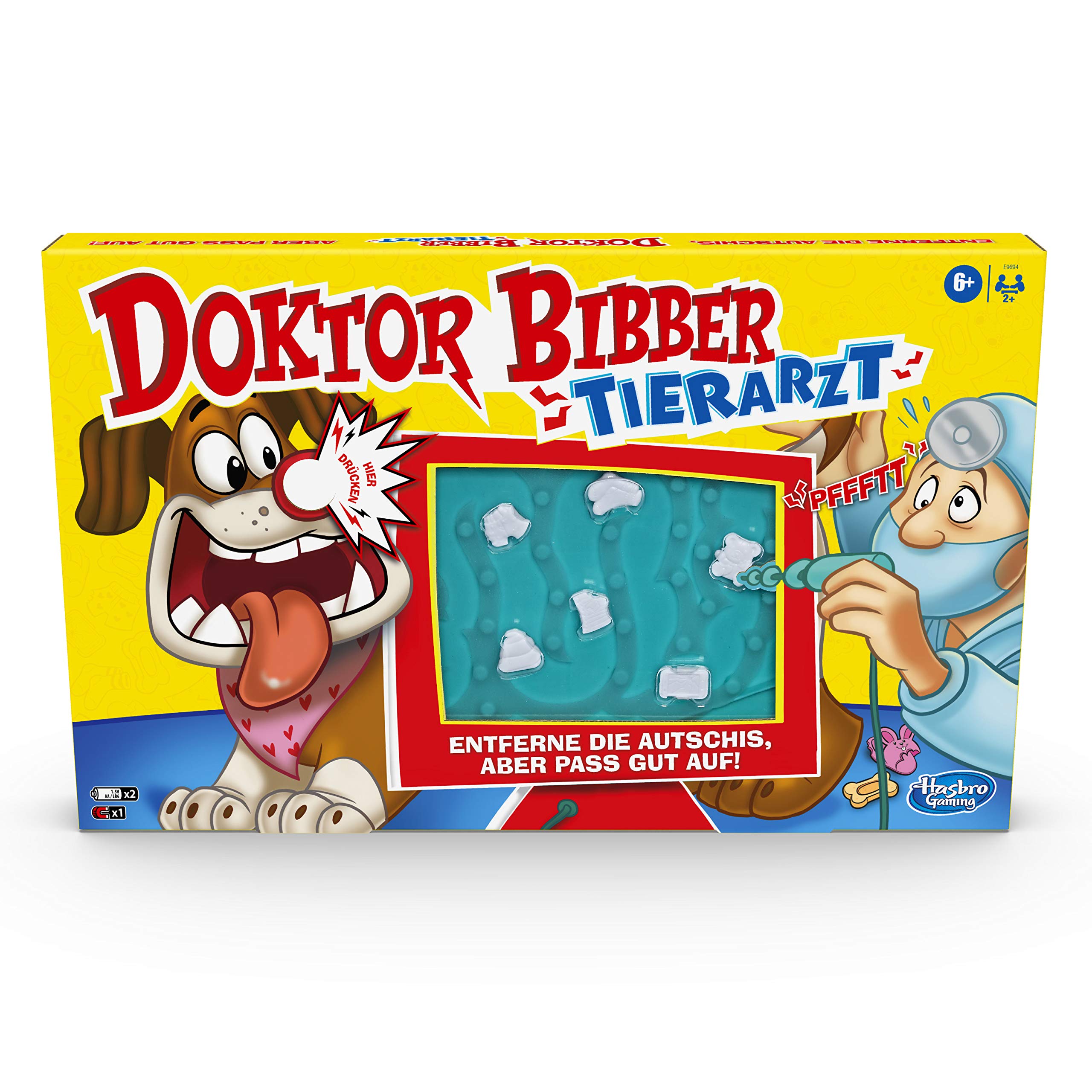 Hasbro Gaming Doctor Bibber Veterinarian Game for 2 or more Players, for Children Aged 6 and Above with Fun Sounds and Alarm