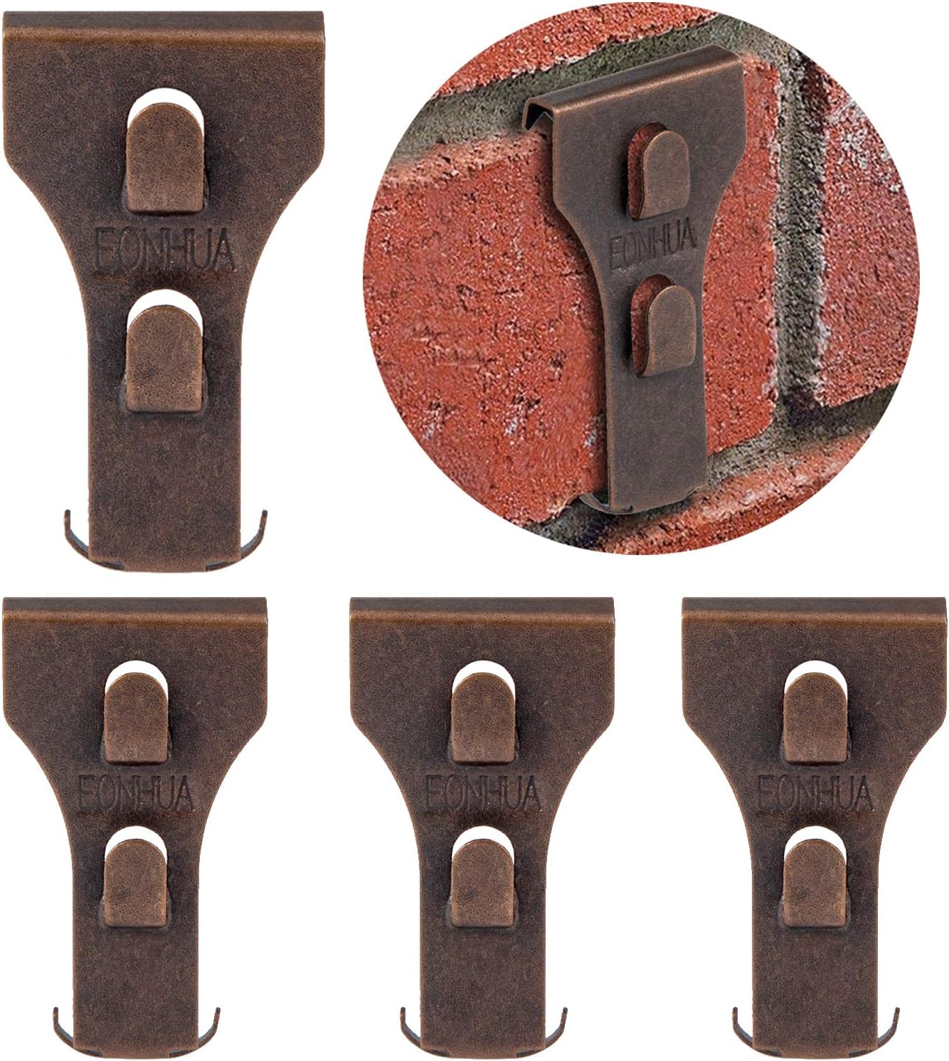 EONHUA Brick Clips for Hanging Brick Wall Clips for