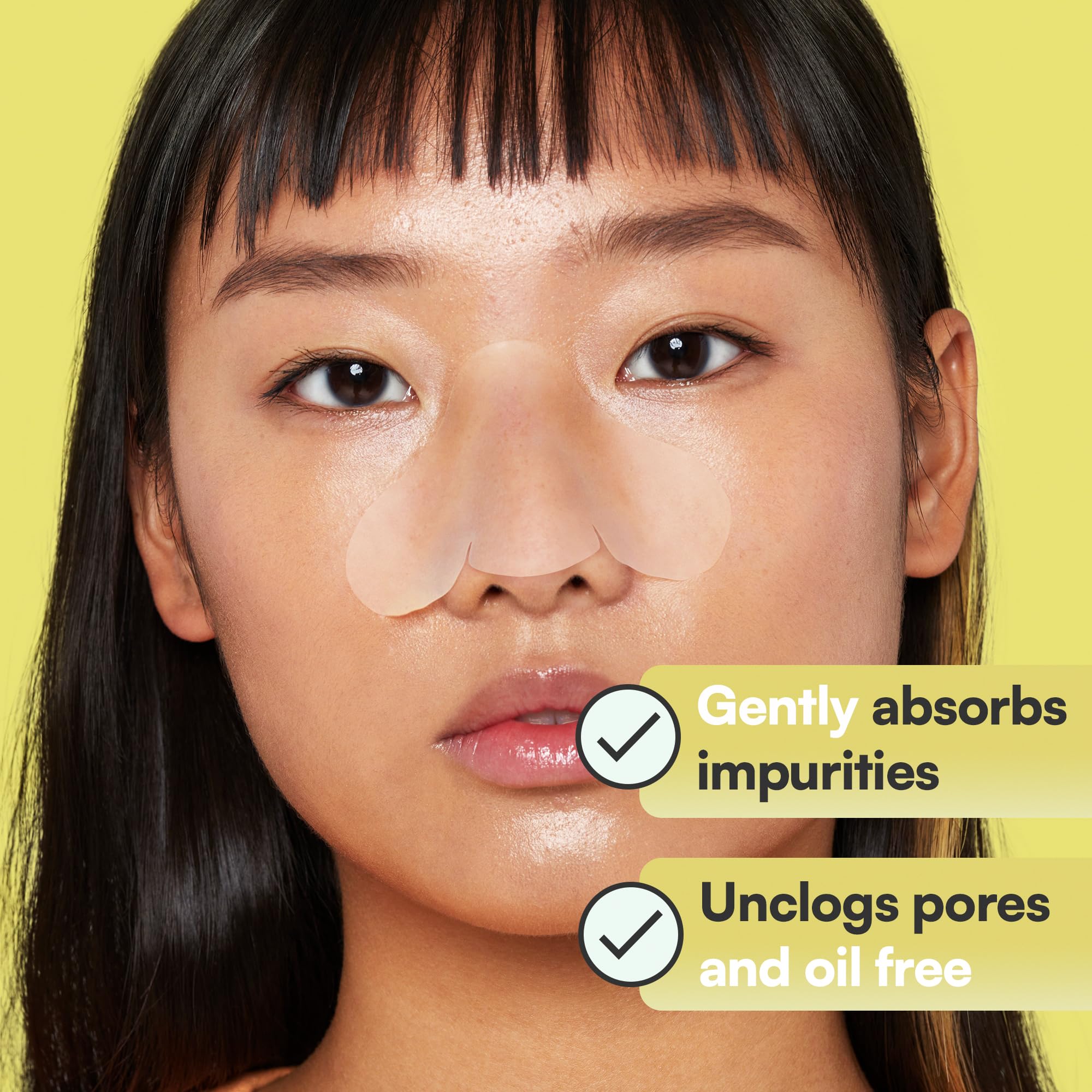 SKIN CHOICE Pore Strips - Breakout Patch XL Hydrokolloid Mitesserentferner Stripes to Unclog & Shrink Pores, Absorbiert Öl, Mitesser Nase Entfernen, For Pickel und Akne, Vegan (10 Stück) 3