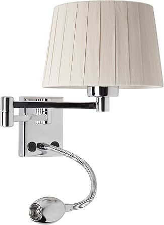 Sulion Aplique cabecero con brazo flexible LED 1W 3000K y ...