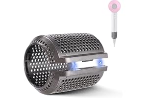 KUFLANT Magnetic Hair Dryer Filter Mesh Replacement for Dyson Supersonic HD01 HD03 HD08 HD15 Models, Hair Dryer Outer Filter Cage Repair Parts (Metallic Grey)