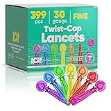 LivaClean 399 CT Twist Cap Lancets for Diabetes