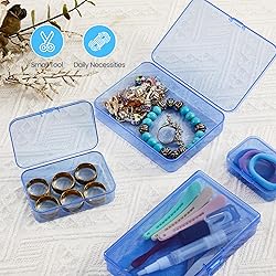 Goodma 4 Pieces Rectangular Plastic Boxes Empty