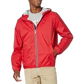 Tommy Hilfiger Men's Lightweight Active Water Resistant Hooded Rain Jacket