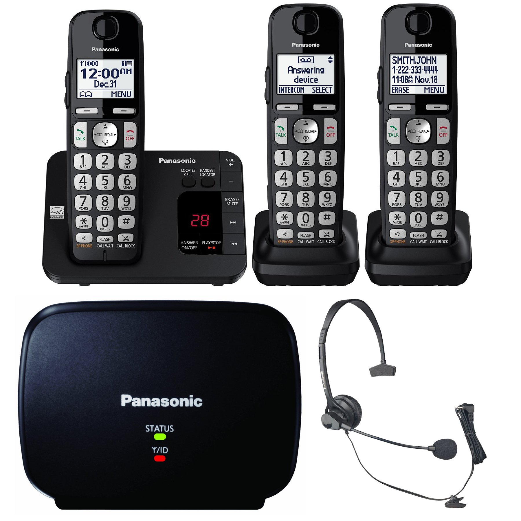 Panasonic DECT 6.0 Expandable Cordless Phone System