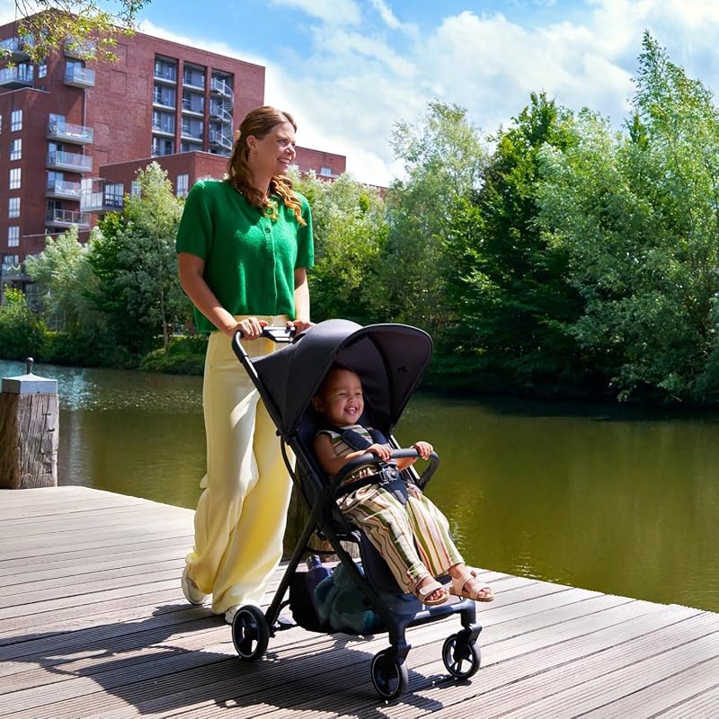 Azur, Kinderwagen Buggy, 0–3 Jahre (15 kg), Mineral Graphite