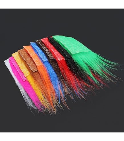4 Packs Flashabou Lumineux 0,7mm - Matériau De Montage Pour Mouches, Leurres Brochet/Basse