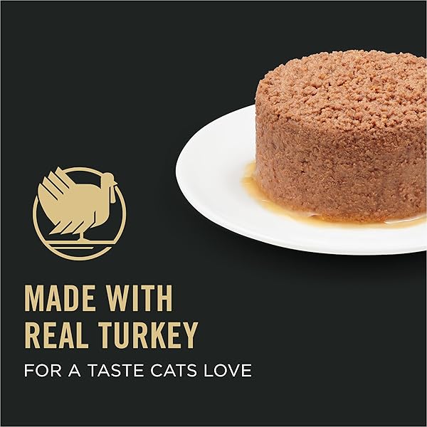 PURINA PRO PLAN VITAL SYSTEMS TURKEY WET CAT FOOD PATE 4-IN-1 BRAIN, KIDNEY, DIGESTIVE AND IMMUNE FORMULA – (PACK OF 24) 3 OZ. CANS