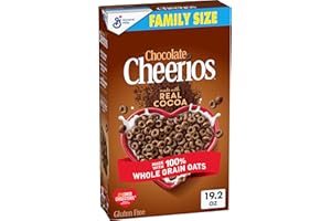 Chocolate Cheerios, Heart Healthy Gluten Free Breakfast Cereal, Made with Whole Grain Oats, Family Size, 19.2 oz