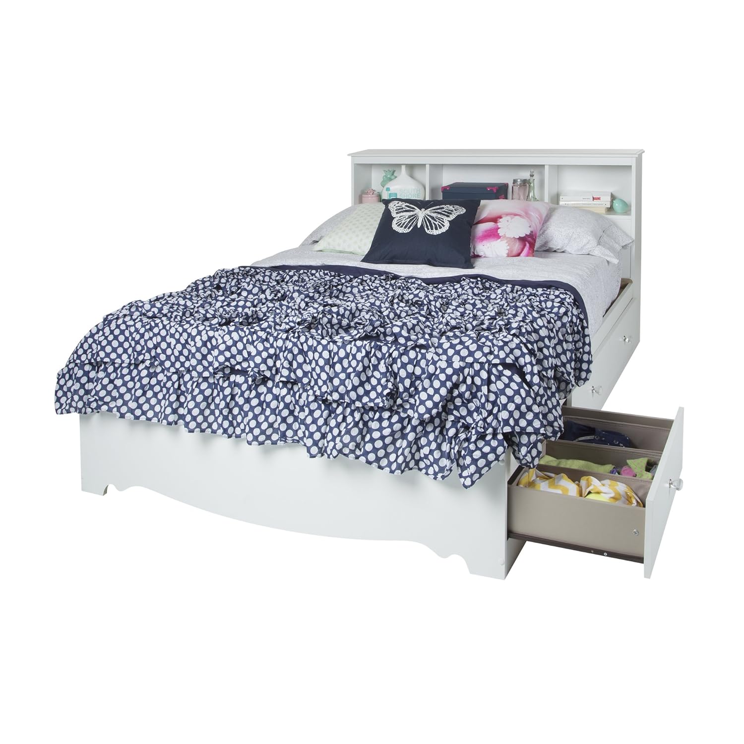 Full 54 Inch South Shore Crystal Bookcase Headboard With Storage Pure White Headboards Headboards Footboards Fcteutonia05 De