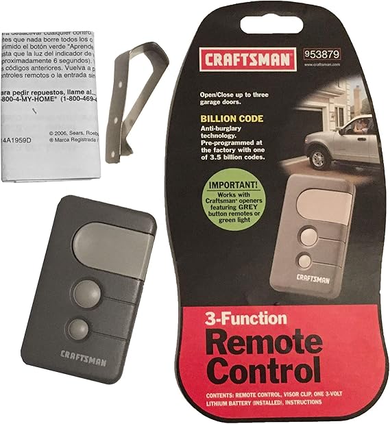 Craftsman Sears Remote Garage Door Opener 53879 139.53879 853Cb 53779