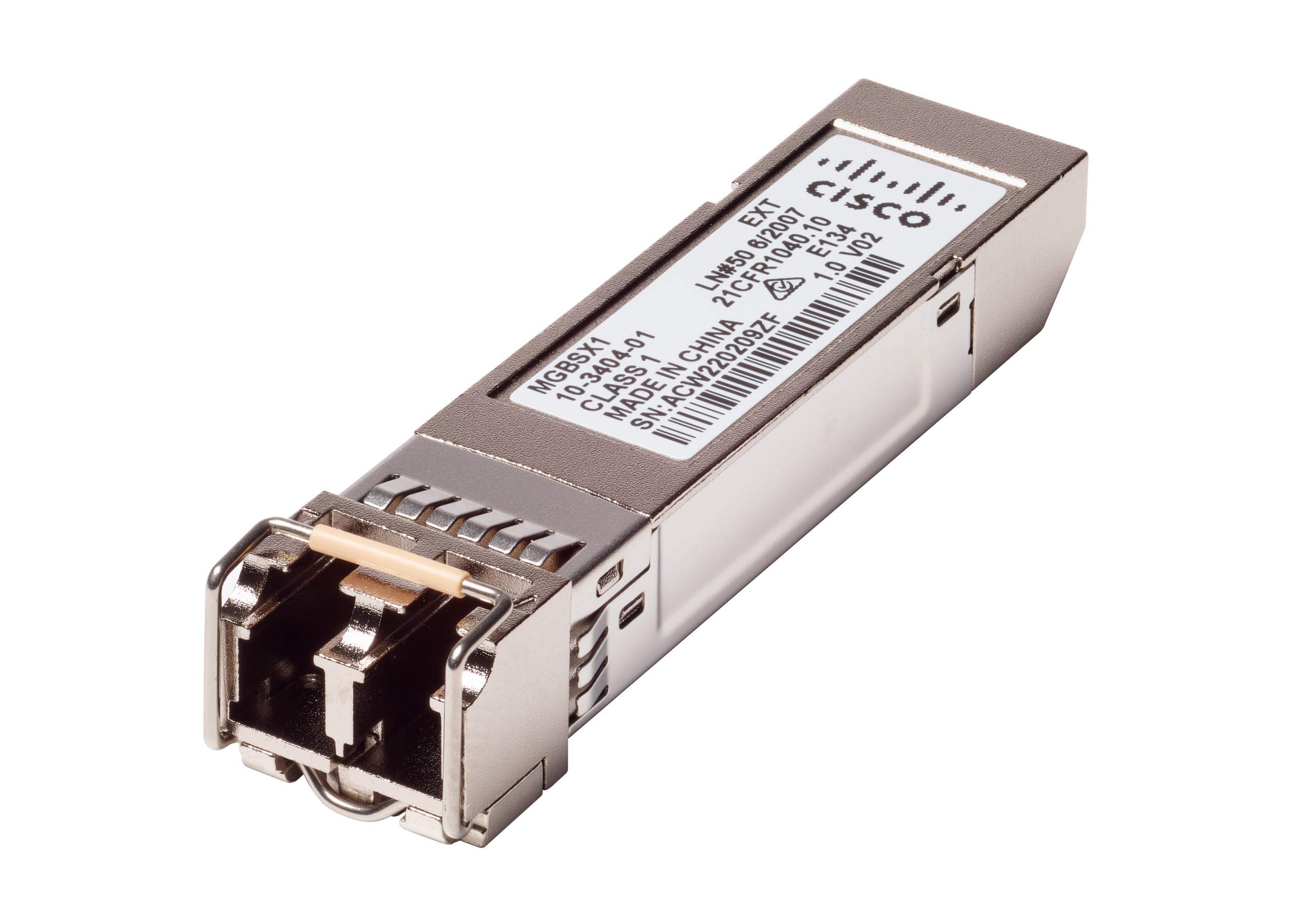 Cisco MGBSX1 SFP Transceiver, Gigabit Ethernet (GbE) 1000BASE-SX Mini-GBIC (MGBSX1)