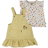 Levi's baby-girls Graphic T-shirt and Skirtall 2-piece Outfit Set