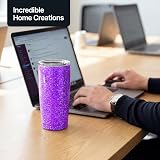 Hemway Fluorescent Purple Glitter Shaker Extra Chunky 130g view 8
