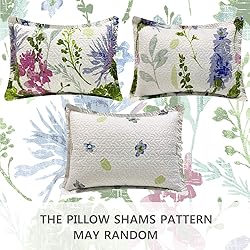 Lightweight Thin Multicolor Botanical Bedspread