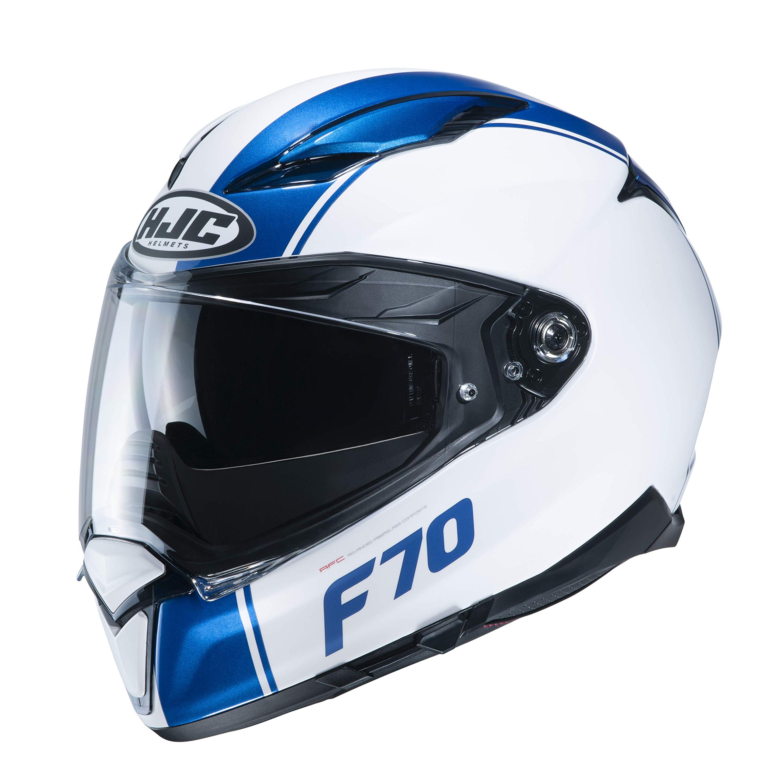 HJC Motorcycle helmets F70 MAGO MC2SF, White/Blue, M