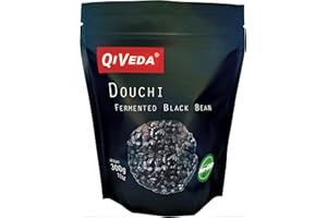 QiVeda Chinese Douchi - Premium Fermented Black Beans | 11oz (300g)