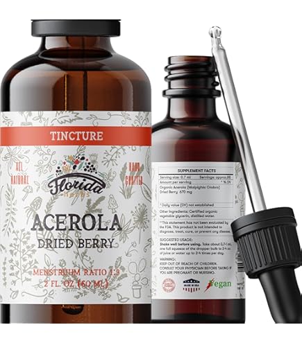 Amazon.com: Supreme Nutrition Acerola Supreme Tincture, 2 fl oz