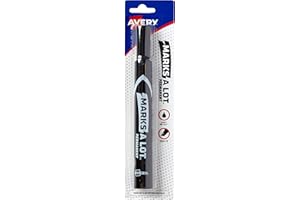 AVERY Marks-A-Lot, Large Chisel Tip Permanent Marker, Black (18888)